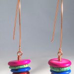 Earrings Multi-Color Howlite