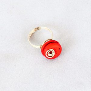 Ring Red Howlite