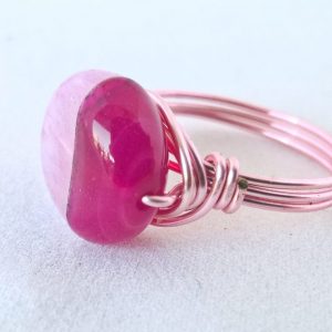 Ring Pink Agate