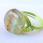 Ring Green  Agate