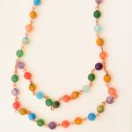 Handelskade: Rosary linked Necklace Multi color 10mm