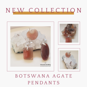 Botswana Agate Sterling Silver Pendants
